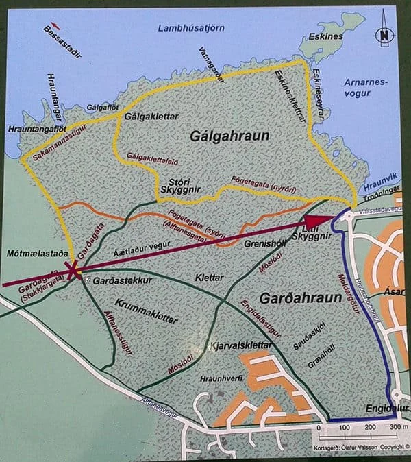 Gálgahraun og Garðahraun. Fyrirhugaðar framkvæmdir.