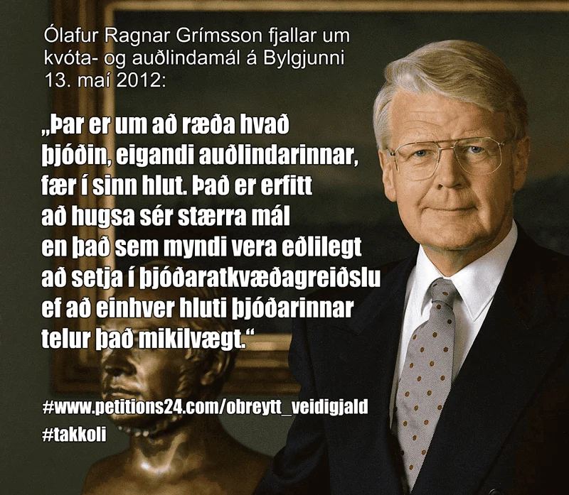 forsetinn og auðlindin